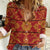 Lesotho Seanamarena Kharetsa Royal Red Women Casual Shirt Basotho Traditional Blanket Style - Wonder Print Shop