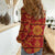 Lesotho Seanamarena Kharetsa Royal Red Women Casual Shirt Basotho Traditional Blanket Style - Wonder Print Shop