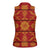 Lesotho Seanamarena Kharetsa Royal Red Women Sleeveless Polo Shirt Basotho Traditional Blanket Style - Wonder Print Shop