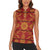 Lesotho Seanamarena Kharetsa Royal Red Women Sleeveless Polo Shirt Basotho Traditional Blanket Style - Wonder Print Shop