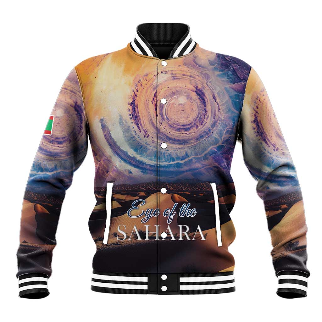 Mauritania Richat Structure Baseball Jacket Eyes of the Sahara - Wonder Print Shop