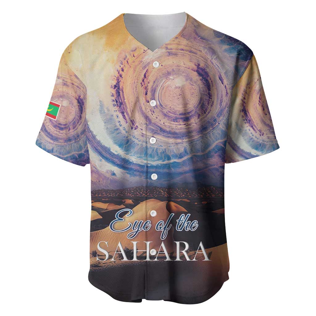 Mauritania Richat Structure Baseball Jersey Eyes of the Sahara - Wonder Print Shop