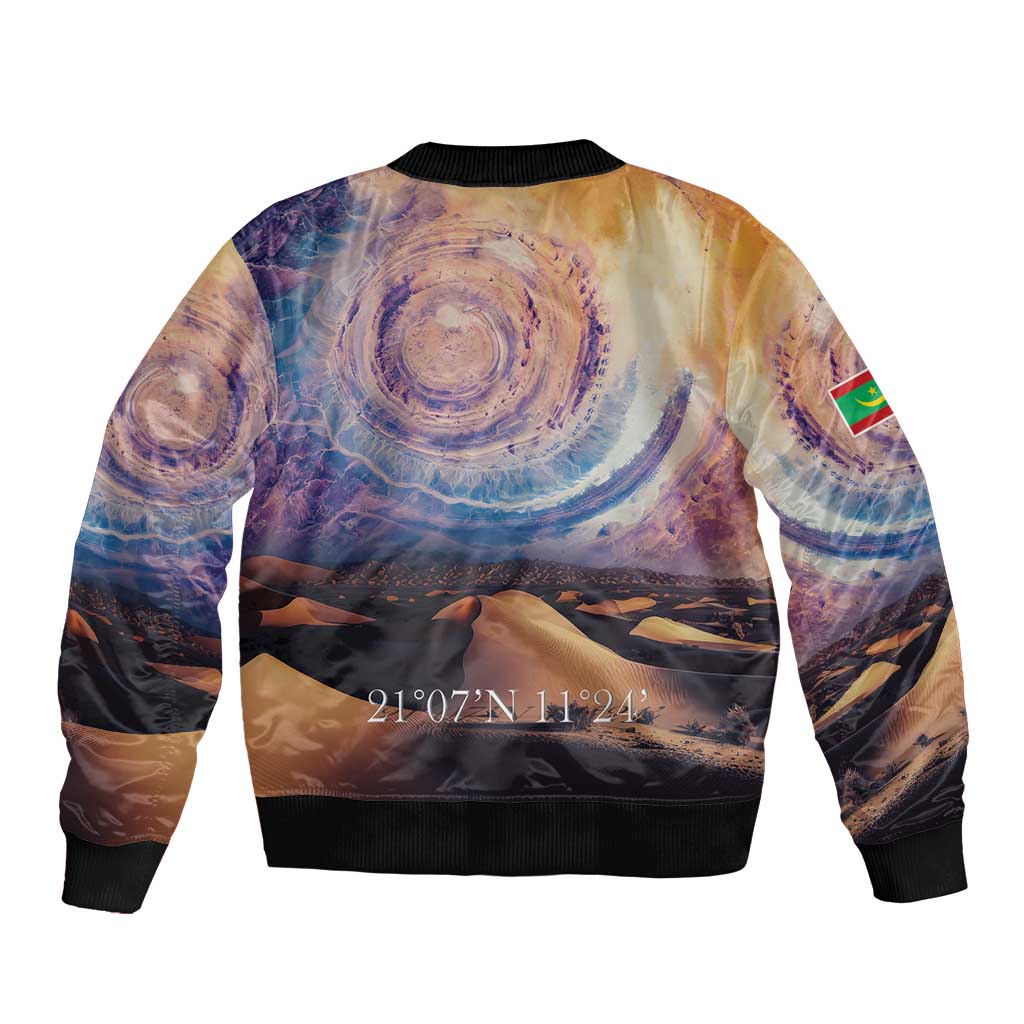 Mauritania Richat Structure Bomber Jacket Eyes of the Sahara - Wonder Print Shop