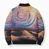 Mauritania Richat Structure Bomber Puffer Jacket Eyes of the Sahara - Wonder Print Shop