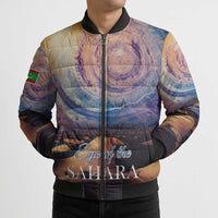 Mauritania Richat Structure Bomber Puffer Jacket Eyes of the Sahara - Wonder Print Shop