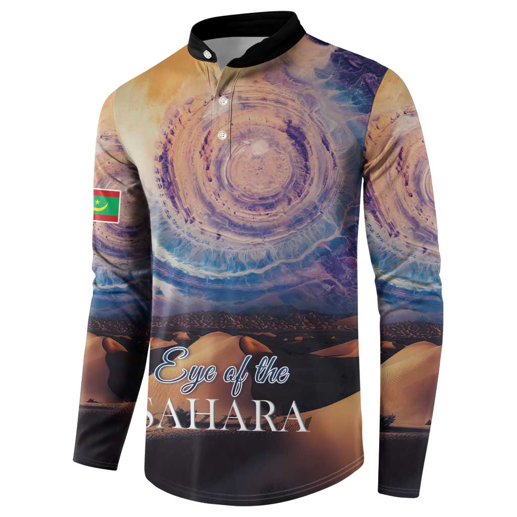 Mauritania Richat Structure Button Sweatshirt Eyes of the Sahara - Wonder Print Shop