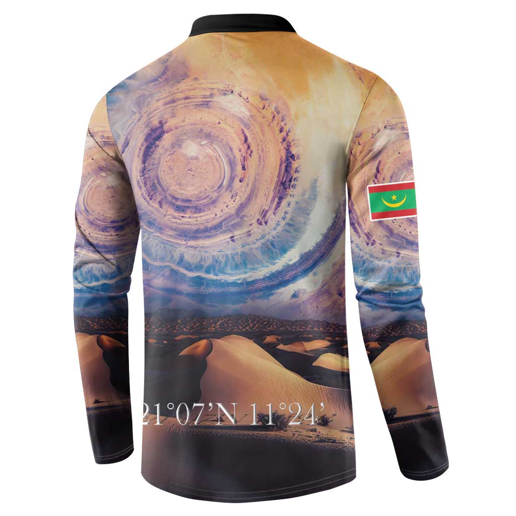Mauritania Richat Structure Button Sweatshirt Eyes of the Sahara - Wonder Print Shop