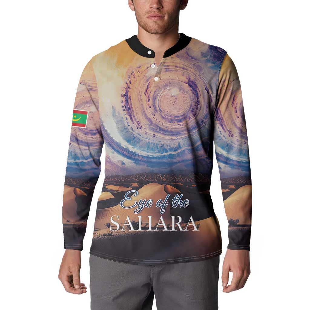 Mauritania Richat Structure Button Sweatshirt Eyes of the Sahara - Wonder Print Shop