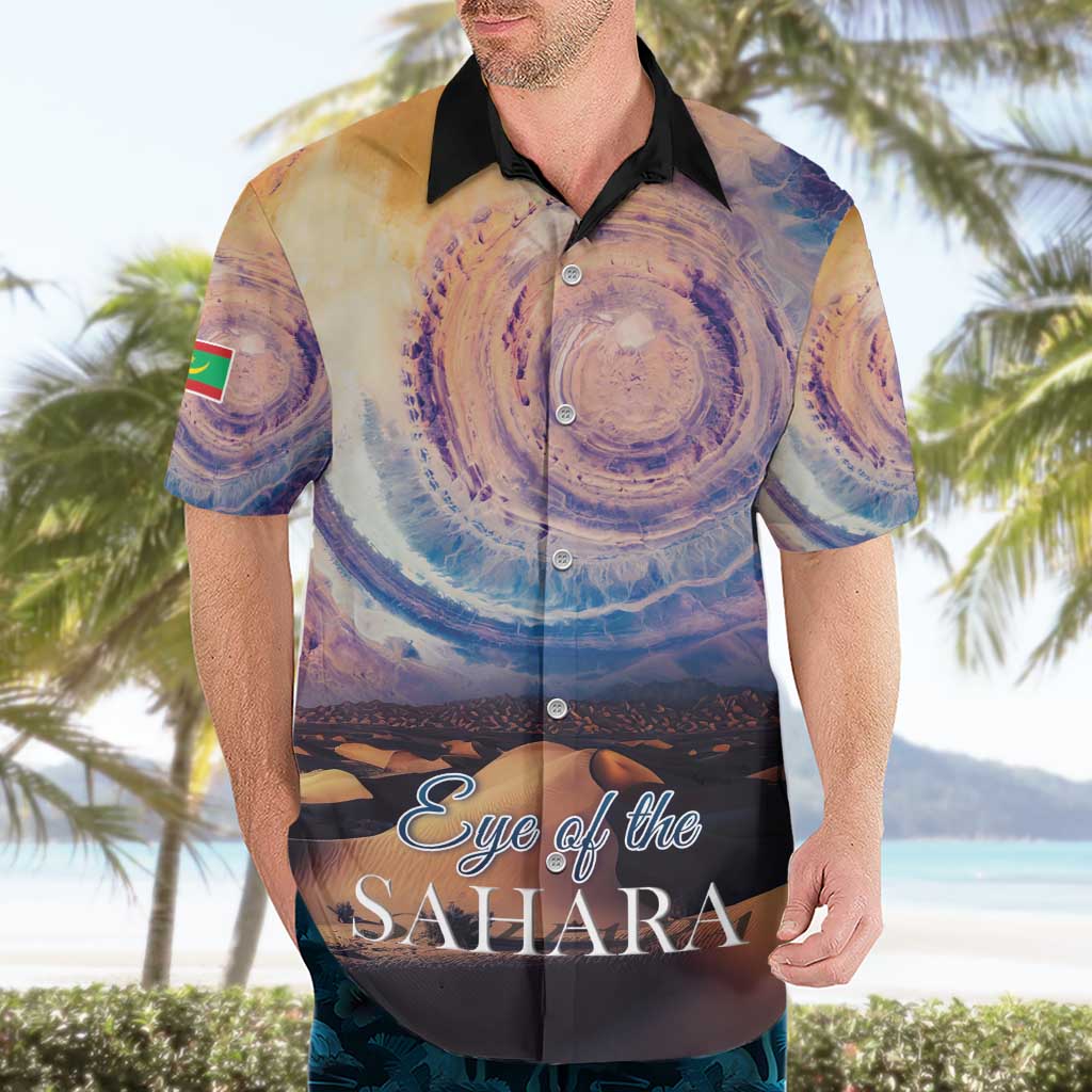 Mauritania Richat Structure Hawaiian Shirt Eyes of the Sahara - Wonder Print Shop