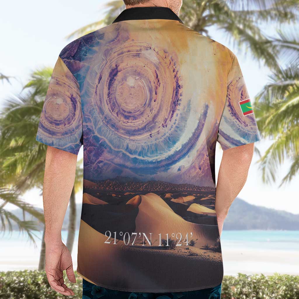 Mauritania Richat Structure Hawaiian Shirt Eyes of the Sahara - Wonder Print Shop