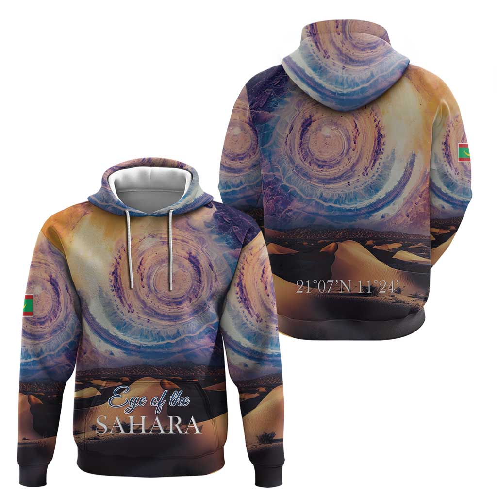 Mauritania Richat Structure Hoodie Eyes of the Sahara - Wonder Print Shop