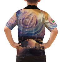 Mauritania Richat Structure Kid Hawaiian Shirt Eyes of the Sahara - Wonder Print Shop