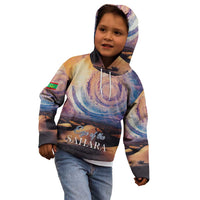 Mauritania Richat Structure Kid Hoodie Eyes of the Sahara - Wonder Print Shop