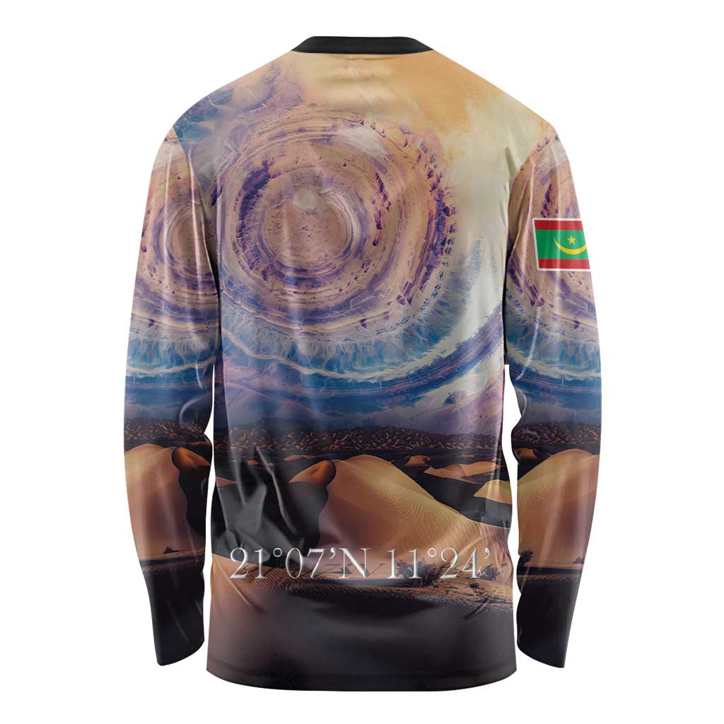 Mauritania Richat Structure Long Sleeve Shirt Eyes of the Sahara - Wonder Print Shop