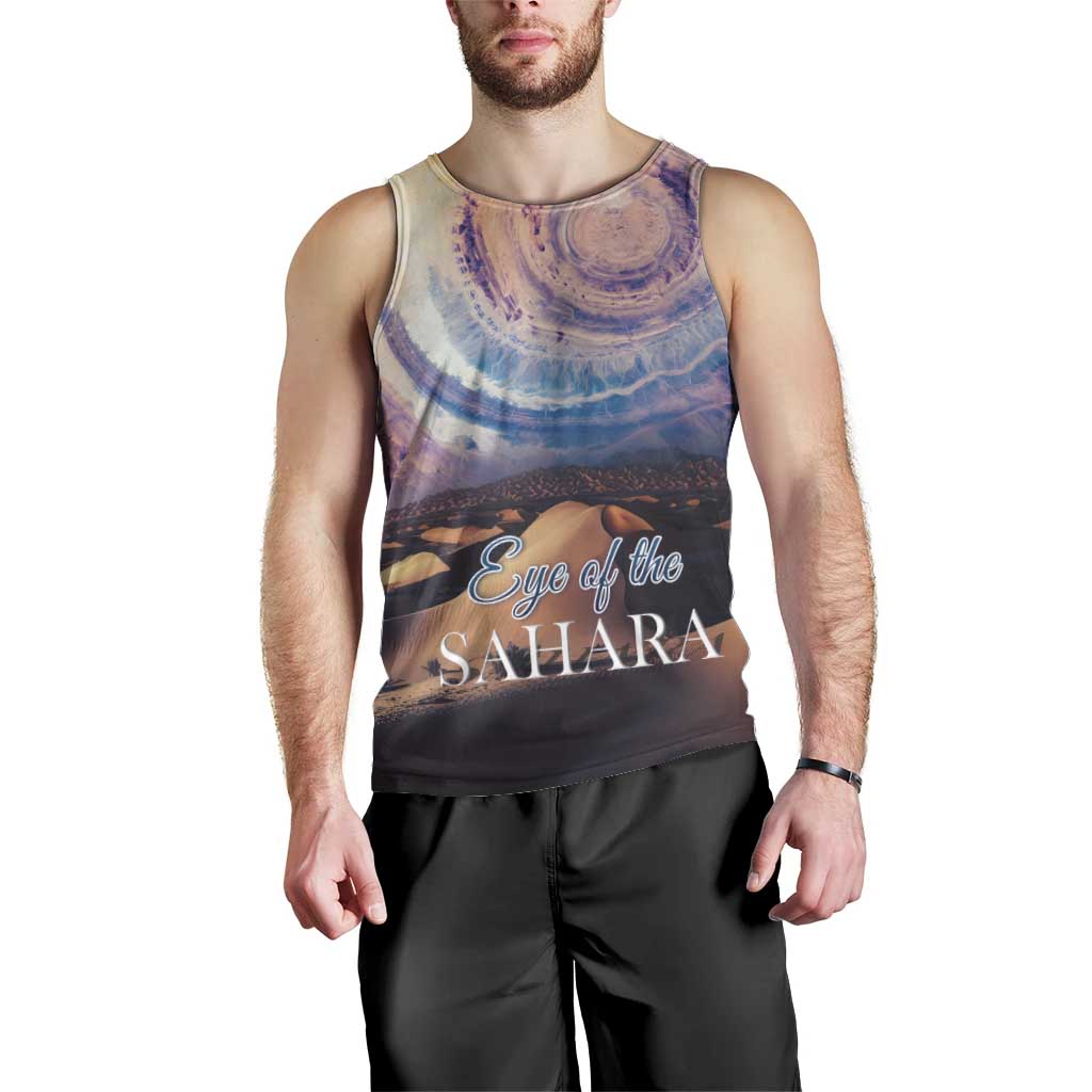 Mauritania Richat Structure Men Tank Top Eyes of the Sahara - Wonder Print Shop