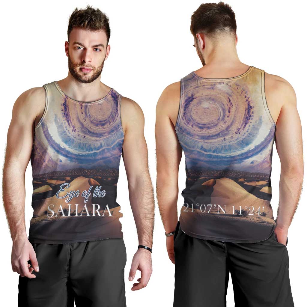 Mauritania Richat Structure Men Tank Top Eyes of the Sahara - Wonder Print Shop