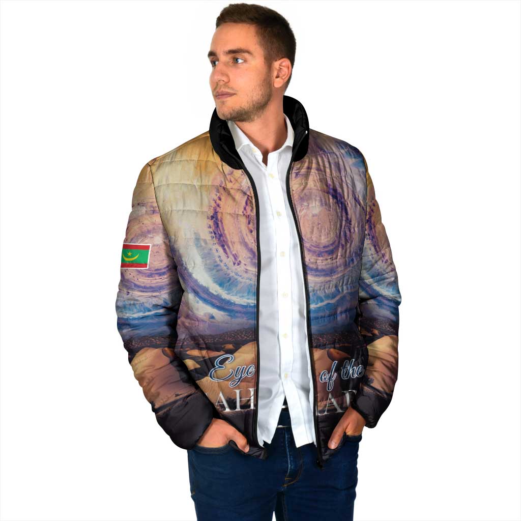 Mauritania Richat Structure Padded Jacket Eyes of the Sahara - Wonder Print Shop