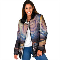 Mauritania Richat Structure Padded Jacket Eyes of the Sahara - Wonder Print Shop