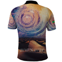 Mauritania Richat Structure Polo Shirt Eyes of the Sahara - Wonder Print Shop