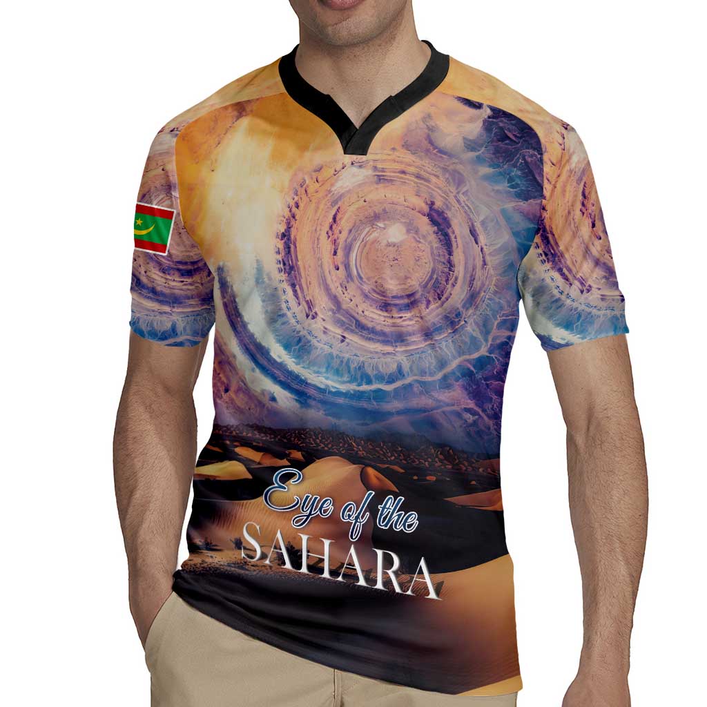 Mauritania Richat Structure Rugby Jersey Eyes of the Sahara - Wonder Print Shop
