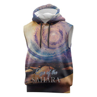 Mauritania Richat Structure Sleeveless Hoodie Eyes of the Sahara - Wonder Print Shop