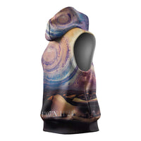 Mauritania Richat Structure Sleeveless Hoodie Eyes of the Sahara - Wonder Print Shop