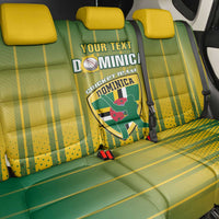 Custom Dominica Cricket Back Car Seat Cover Sporty Style - Wonder Print Shop