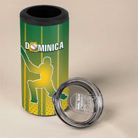 Custom Dominica Cricket 4 in 1 Can Cooler Tumbler Sporty Style - Wonder Print Shop