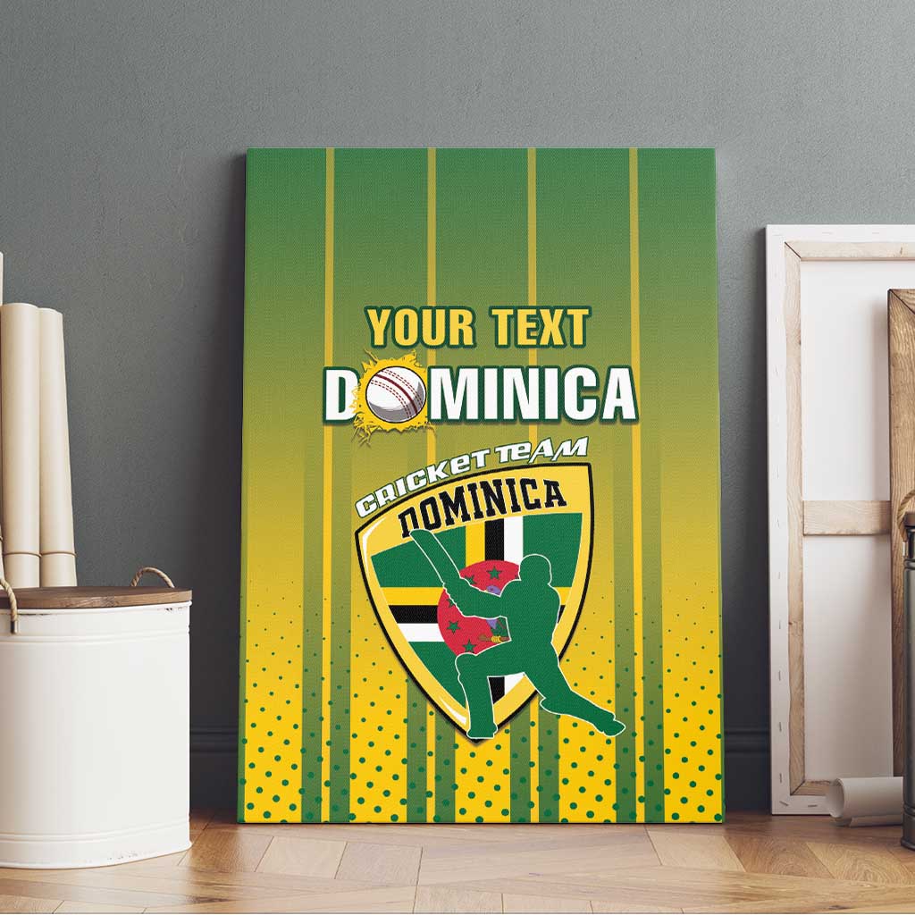 Custom Dominica Cricket Canvas Wall Art Sporty Style - Wonder Print Shop