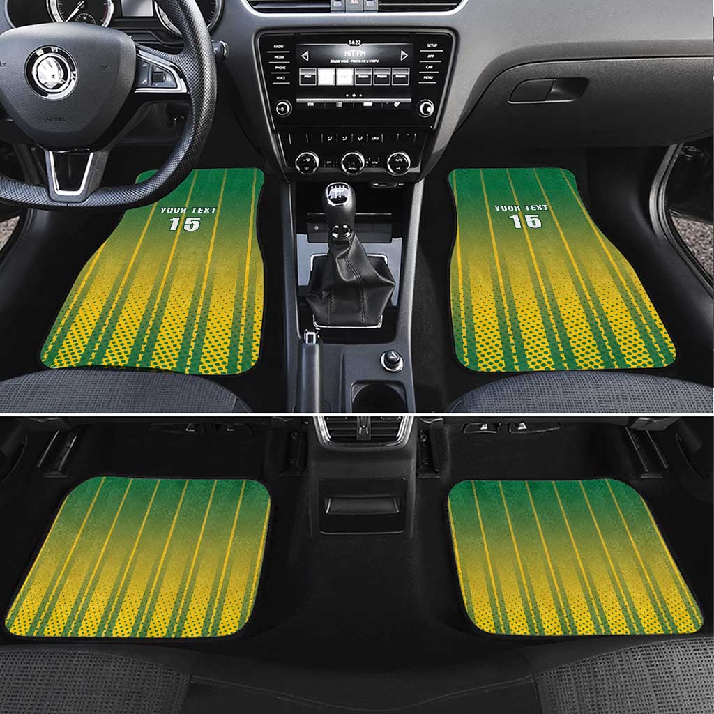 Custom Dominica Cricket Car Mats Sporty Style - Wonder Print Shop