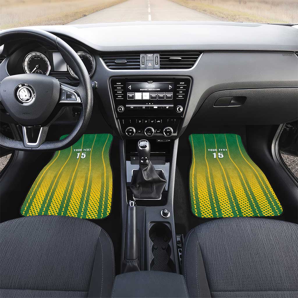 Custom Dominica Cricket Car Mats Sporty Style - Wonder Print Shop