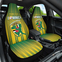 Custom Dominica Cricket Car Seat Cover Sporty Style - Wonder Print Shop