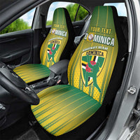 Custom Dominica Cricket Car Seat Cover Sporty Style - Wonder Print Shop