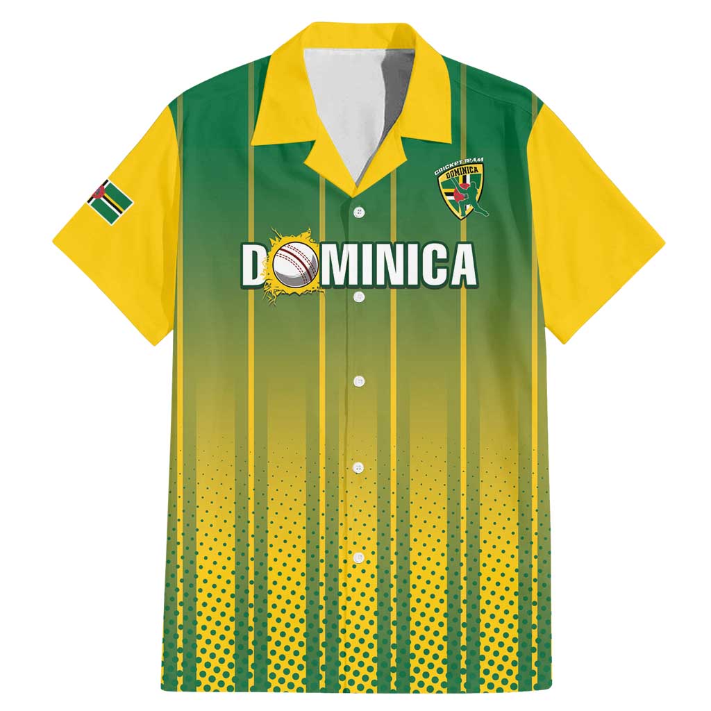 Custom Dominica Cricket Family Matching Mermaid Dress and Hawaiian Shirt Sporty Style - Wonder Print Shop