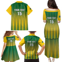 Custom Dominica Cricket Family Matching Puletasi and Hawaiian Shirt Sporty Style - Wonder Print Shop