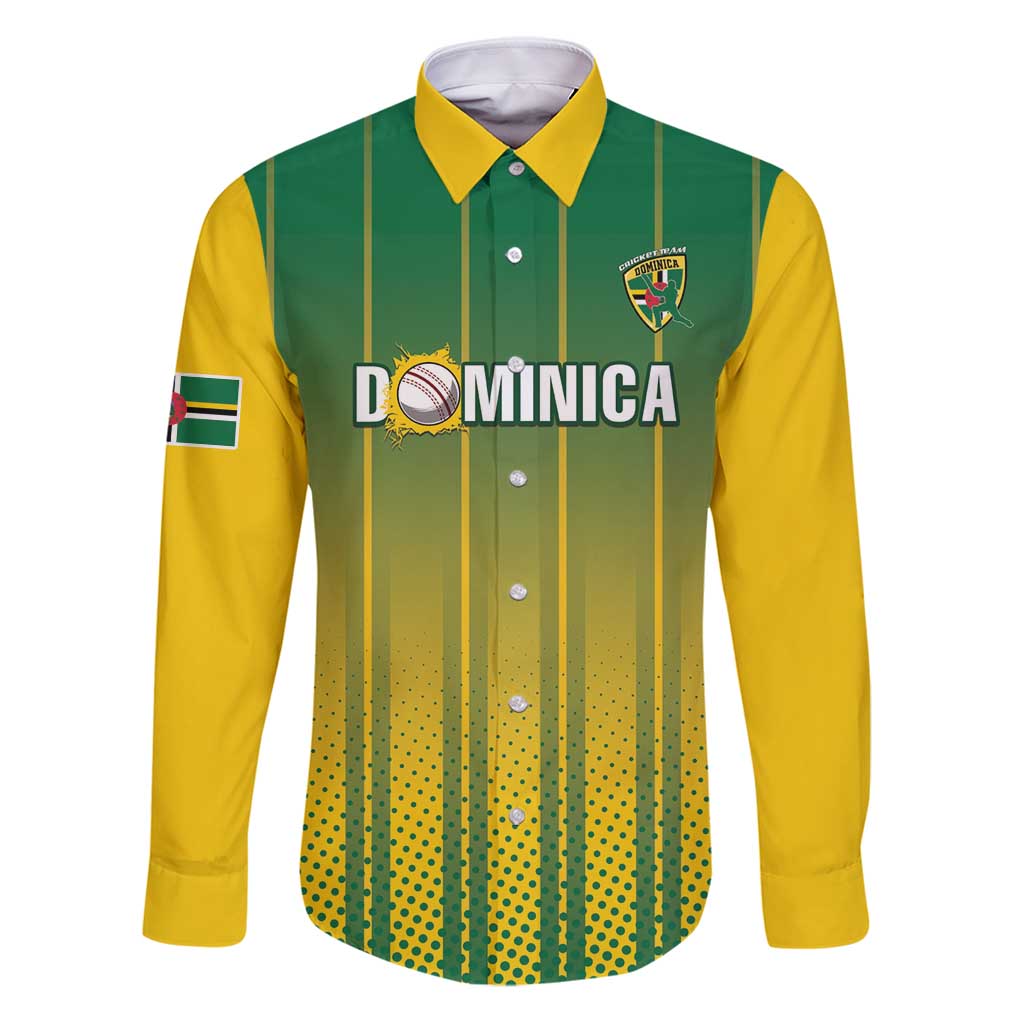 Custom Dominica Cricket Family Matching Puletasi and Hawaiian Shirt Sporty Style - Wonder Print Shop