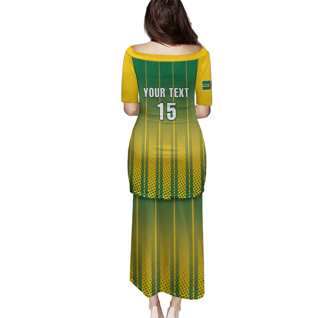 Custom Dominica Cricket Family Matching Puletasi and Hawaiian Shirt Sporty Style - Wonder Print Shop