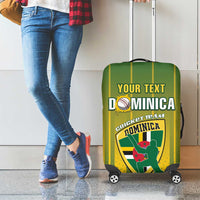 Custom Dominica Cricket Luggage Cover Sporty Style - Wonder Print Shop