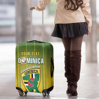 Custom Dominica Cricket Luggage Cover Sporty Style - Wonder Print Shop