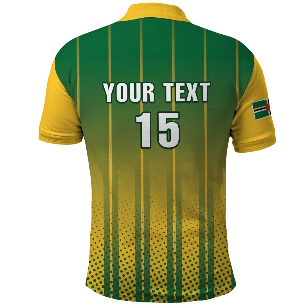 Custom Dominica Cricket Polo Shirt Sporty Style - Wonder Print Shop