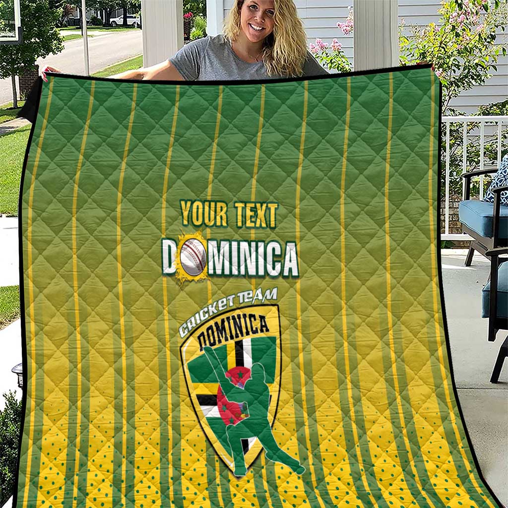 Custom Dominica Cricket Quilt Sporty Style - Wonder Print Shop