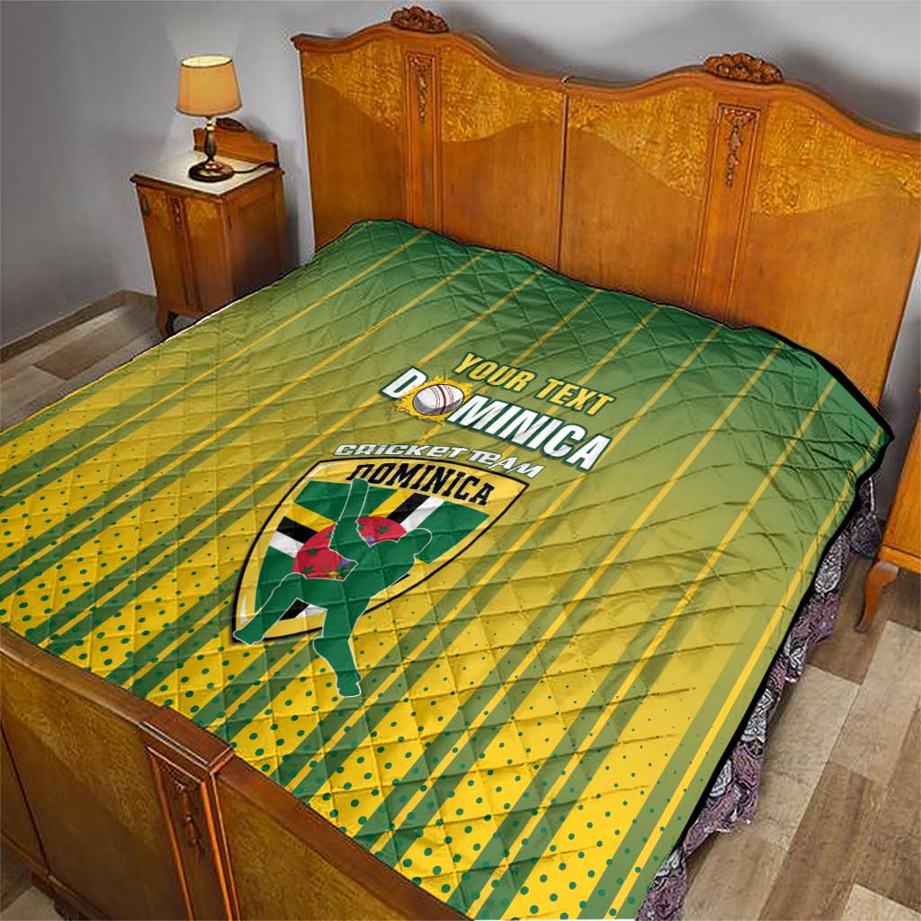 Custom Dominica Cricket Quilt Sporty Style - Wonder Print Shop