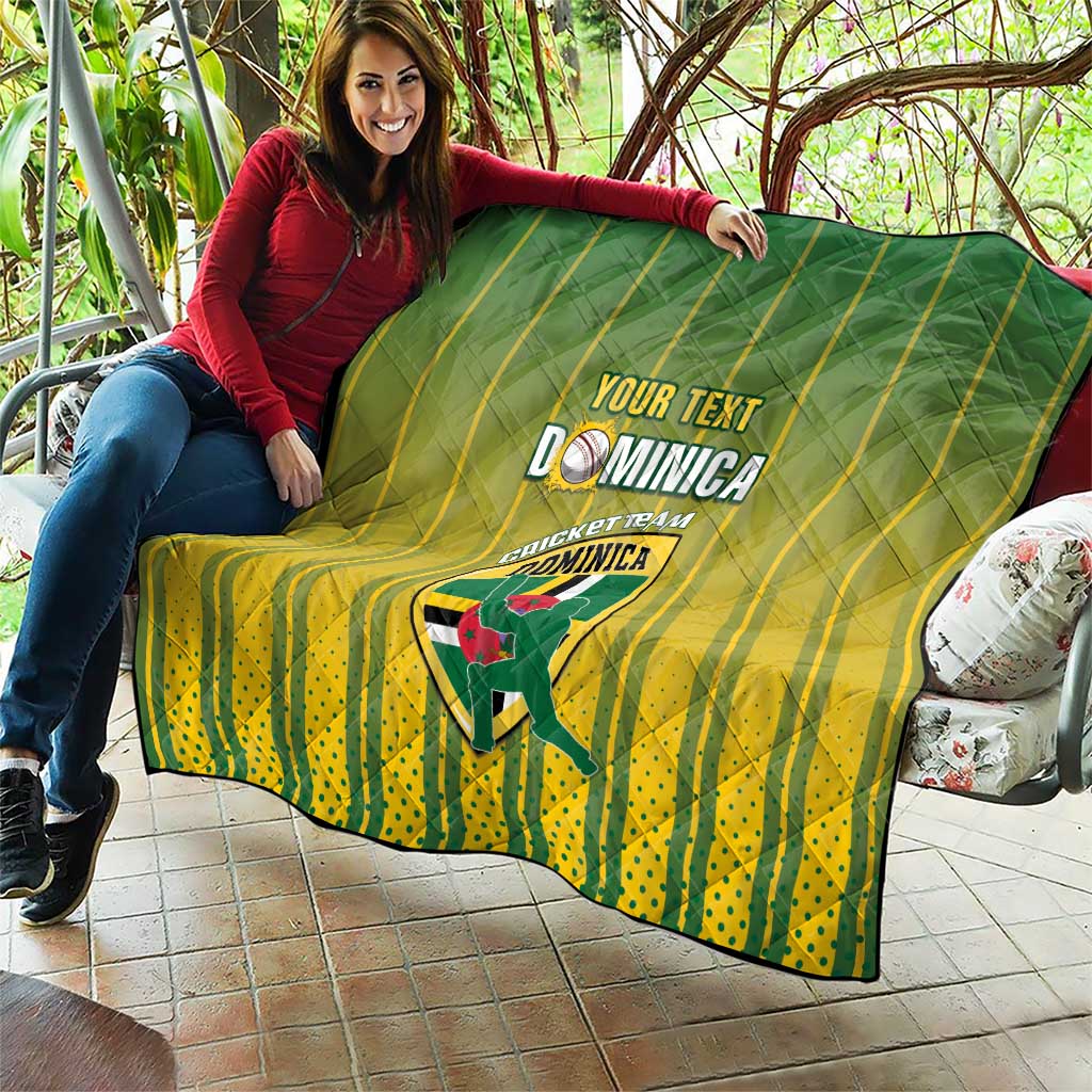 Custom Dominica Cricket Quilt Sporty Style - Wonder Print Shop