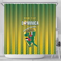 Custom Dominica Cricket Shower Curtain Sporty Style