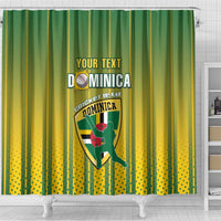 Custom Dominica Cricket Shower Curtain Sporty Style