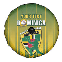Custom Dominica Cricket Spare Tire Cover Sporty Style - Wonder Print Shop