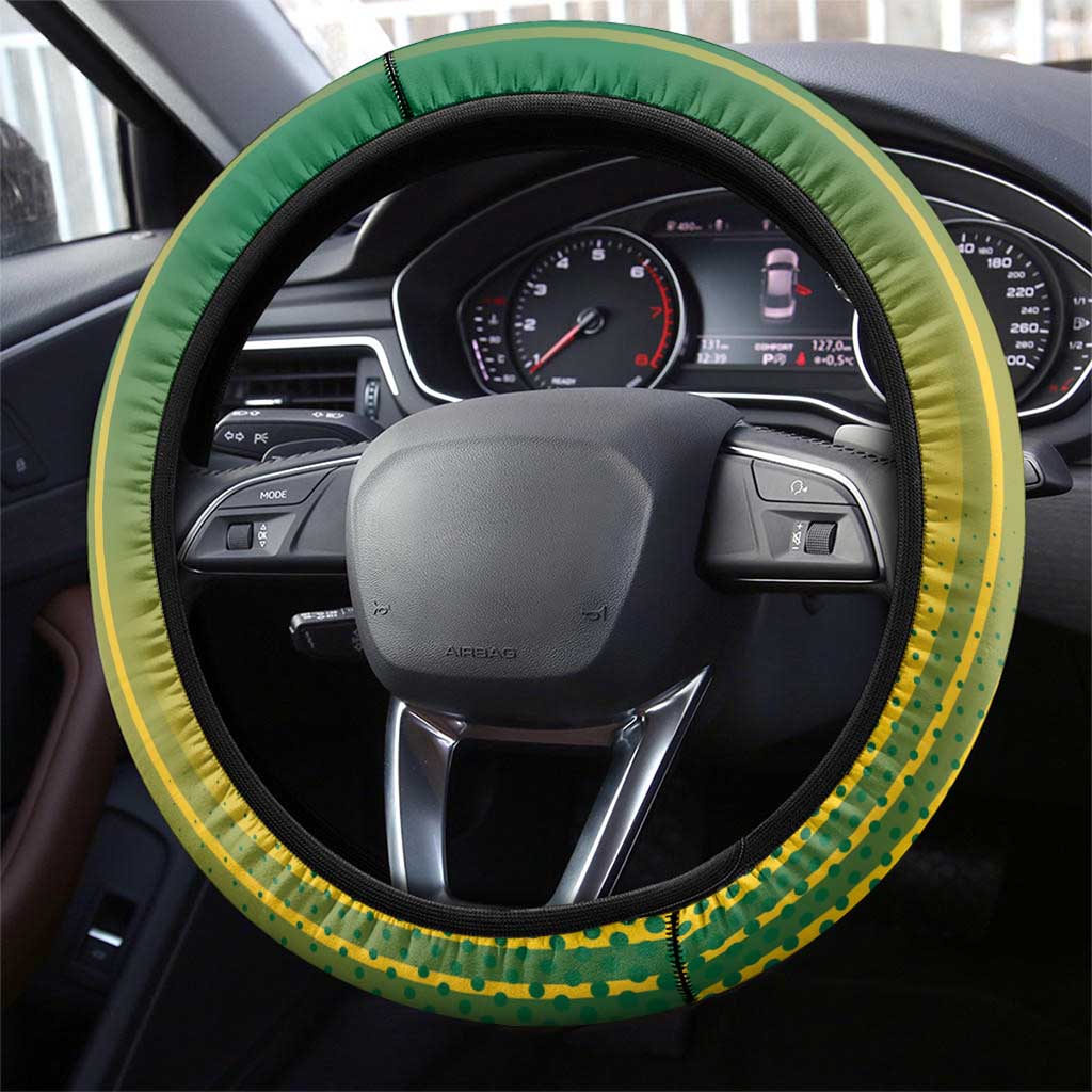 Dominica Cricket Steering Wheel Cover Sporty Style - Wonder Print Shop