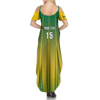 Custom Dominica Cricket Summer Maxi Dress Sporty Style - Wonder Print Shop
