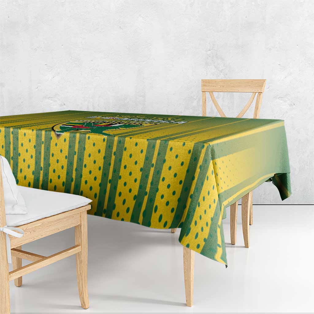 Custom Dominica Cricket Tablecloth Sporty Style - Wonder Print Shop