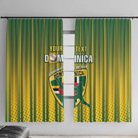 Custom Dominica Cricket Window Curtain Sporty Style - Wonder Print Shop